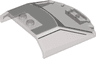 Windscreen 6 x 6 x 1 1/3 Straight Sides with White Lamborghini Countach Roof Pattern