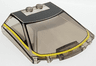 Windscreen 6 x 6 x 1 1/3 Straight Sides with Black Roof with Yellow Stripe Pattern