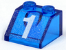 Slope 45 2 x 2 with White Number 1 Pattern