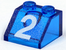 Slope 45 2 x 2 with White Number 2 Pattern