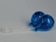 Duplo Utensil Balloons with Frosted Trans-Clear Flexible Rubber Handle