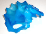Bionicle Head, Gadunka with Marbled Glow In Dark Opaque Pattern