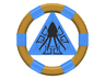 Ring with Center Triangle with Gold Bands and Squid Pattern (Atlantis Treasure Key)