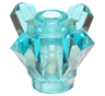 Rock 1 x 1 Crystal 4 Point (Brick, Round 1 x 1 with 4 Upward Fins / Points)