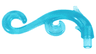 Plant Stem, Curved with Bar, Thorns, and Swirls