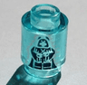 Brick, Round 1 x 1 with SW Emperor Palpatine / Darth Sidious Hologram Pattern