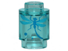 Brick, Round 1 x 1 with Blue Dragonfly Pattern