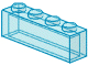 Brick 1 x 4 without Bottom Tubes