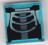 Tile 2 x 2 with Black Chest X-Ray Pattern