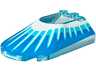 Windscreen 6 x 4 x 1 1/3 Canopy Sloped Sides with Medium Azure and White Energy Spikes on Blue Background Pattern