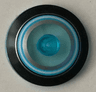 Dish 4 x 4 Inverted (Radar) with Solid Stud with Black, Dark Azure, Silver, and White Concentric Circles Pattern