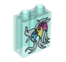 Duplo, Brick 1 x 2 x 2 with 3 Singing Fish Pattern