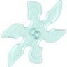Technic Circular Saw Blade with Pin Hole and Six Teeth (Large Shuriken Throwing Star)