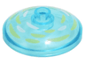 Dish 3 x 3 Inverted (Radar) with White and Bright Light Yellow Brushstrokes Pattern