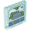 Panel 1 x 6 x 5 with Aliens and Rock Boulder on Screen with Buttons and Dials Pattern