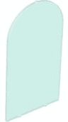 Glass for Door Frame 1 x 6 x 7 Arched with Notches and Rounded Pillars
