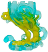 Minifigure Pedestal Ghost / Smoke with Marbled Bright Light Orange Pattern