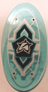 Minifigure, Shield Elliptical with Ultra Agents Logo Pattern (Sticker) - Sets 70163 / 70166
