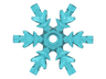 Rock 4 x 4 Crystal, Ice Snowflake