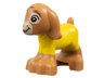 Goat, Friends Style, Baby with Molded Yellow Sweater and Printed Reddish Brown Eyes, Eyebrows, Nostrils and Mouth, Tan Eye Patches and Muzzle Pattern (Disney Valentino)