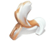 Minifigure Costume Tail Bushy with Marbled White Pattern