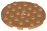 Plate, Round 6 x 6 with Hole