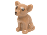 Dog, Chihuahua with Black Eyes, Nose, and Mouth, White Pupils Pattern