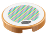 Tile, Round 2 x 2 with Bottom Stud Holder with Super Mario Scanner Code Boat Pattern (Sticker) - Set 71422
