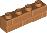 Brick, Modified 1 x 4 with Masonry Profile
