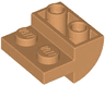 Slope, Curved 2 x 2 Inverted with 2 Recessed Studs