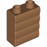 Duplo, Brick 1 x 2 x 2 with Log Profile