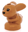 Bunny / Rabbit, Friends Style, Baby, Sitting with Black Eyes and Nose Pattern (Chili / Mini / Minu)