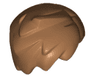 Minifigure, Hair Short Tousled with Side Part and Lock Sticking Up