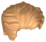 Minifigure, Hair Swept Left Tousled with Slight Widow's Peak and Short Sideburns
