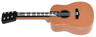 Minifigure, Utensil Musical Instrument, Guitar Acoustic with Black Neck and Silver Strings and Tuning Knobs Pattern