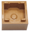 Container, Box 2 x 2 x 1 - Top Opening with Raised Inner Bottom