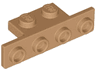 Bracket 1 x 2 - 1 x 4 with Rounded Corners at the Bottom