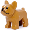 Dog, French Bulldog with Black Eyes, Nose and Whisker Dots, White Spot on Forehead Pattern