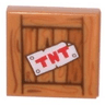 Tile 2 x 2 with 'TNT' on Wood Grain Pattern