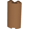 Cylinder Quarter 2 x 2 x 5 with 1 x 1 Cutout