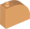 Slope, Curved 3 x 1 x 2 with Hollow Stud