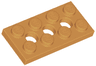 Technic, Plate 2 x 4 with 3 Holes