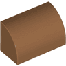 Slope, Curved 1 x 2 with Bottom Stud Holder