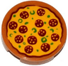 Tile, Round 2 x 2 with Pizza Pepperoni Pattern