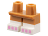Legs Short with Molded White Lower Legs / Boots and Printed Bright Pink Toes Pattern