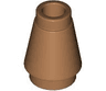 Cone 1 x 1 with Top Groove