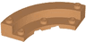 Brick, Round Corner 5 x 5 Macaroni with 4 x 4 Round Plate Macaroni
