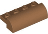 Slope, Curved 2 x 4 with 4 Recessed Studs