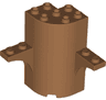 Cylinder Quarter 3 x 3 x 5 with 1 x 1 Cutout and 2 Arch Tops