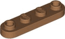 Plate, Round 1 x 4 with 2 Open Studs